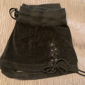 Hardtail Terry Shorts with lace up leg design (M)